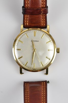 Lot 1203 - ETERNA; a gentleman's 9ct gold cased...
