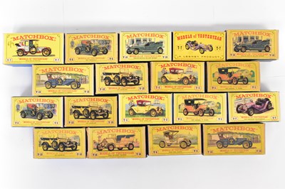 Lot 258 - MATCHBOX; eighteen Models of Yesteryear boxed...