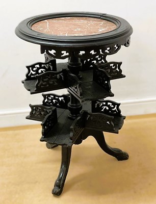 Lot 676 - A late 19th century Anglo-Chinese ebonized...