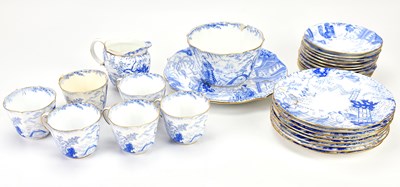 Lot 1583 - ROYAL CROWN DERBY; a part blue and white tea...