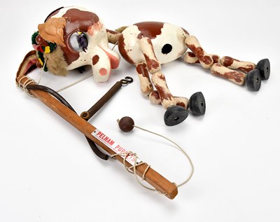 Lot 1813 - PELHAM PUPPETS; a large display puppet, cow,...