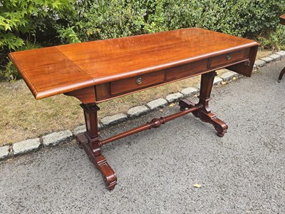 Lot 47 - A late 19th/early 20th century mahogany sofa...
