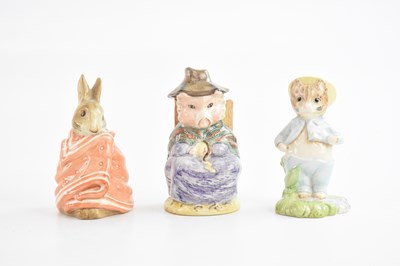 Lot 1288 - ROYAL ALBERT; three Beatrix Potter figures...