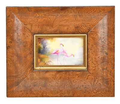 Lot 1321 - ROYAL WORCESTER: a hand painted plaque...