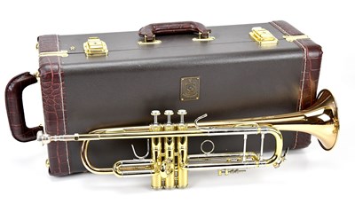 Lot 637 - BACH; a Stradivarius Model 37G trumpet, cased.