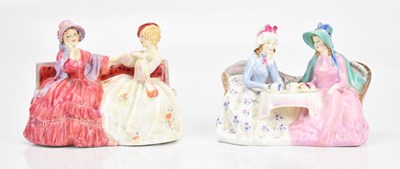 Lot 1281 - ROYAL DOULTON; two figures, 'Afternoon tea',...