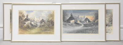 Lot 1752 - KEITH ANDREW; a set of four pencil signed...