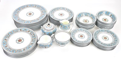 Lot 1567 - WEDGWOOD; a blue 'Florentine' part dinner...
