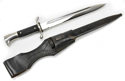 Lot 1086 - A German fireman's dress bayonet, the blade...