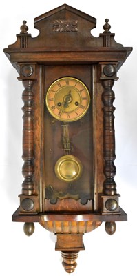 Lot 86 - A late 19th century oak cased Vienna type...