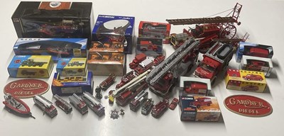 Lot 81 - A collection of Fire Services transport models,...