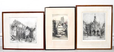 Lot 1775 - ALBANY HOWARTH; etching, ‘Abbeville, Normandy’...