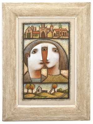 Lot 167 - JIRI BORSKY (born 1945); oil on canvas laid on...