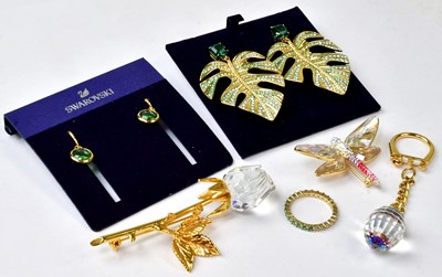 Lot 998 - SWAROVSKI; six boxed jewellery items,...