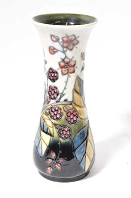 Lot 143 - MOORCROFT; a 'Bramble' pattern vase by Sally...