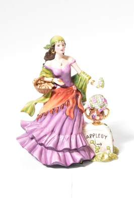 Lot 121 - ROYAL WORCESTER; a boxed figure, 'The Lucky...
