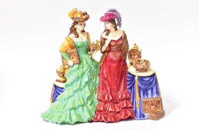 Lot 123 - ROYAL WORCESTER; a boxed figure group,...