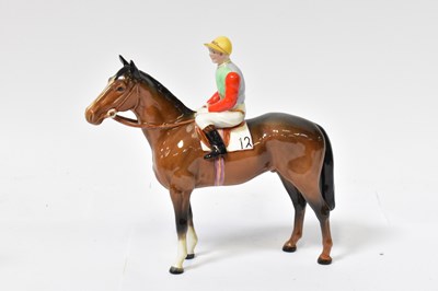 Lot 104 - BESWICK; a model of a jockey on horseback, no....