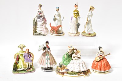 Lot 125 - ROYAL WORESTER; eight figures of ladies from...