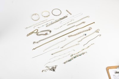 Lot 606 - A large collection of hallmarked and sterling...