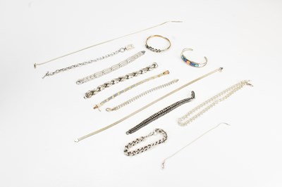 Lot 613 - A collection of hallmarked and sterling silver...