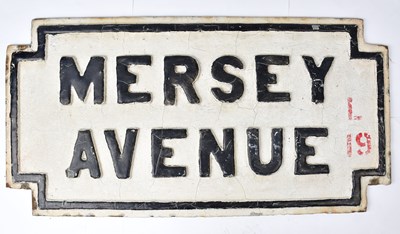 Lot 241 - A vintage Liverpool cast metal street sign,...
