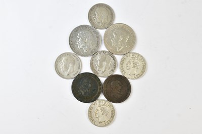 Lot 850 - A collection of half-silver UK coinage,...