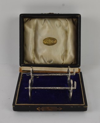Lot 1239 - A cased pair of late Victorian hallmarked...