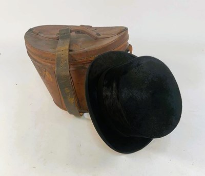 Lot 324 - COOKSEY & CO; a top hat, the internal...