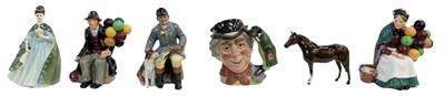 Lot 773 - ROYAL DOULTON; four assorted porcelain figures...