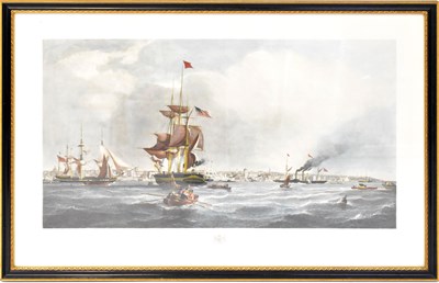 Lot 459 - AFTER GEORGE CHAMBERS; coloured engraving 'The...