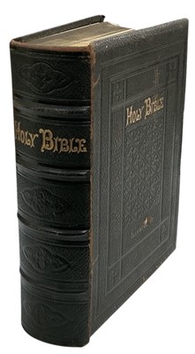Lot 630 - A Victorian black leather bound illustrated...