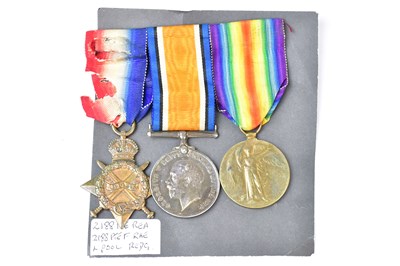Lot 664 - A WWI trio for 2188 Pte. F Rea. L'Pool R.,...