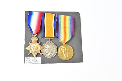 Lot 669 - A WWI trio for 2125 Pte. R.H. Johnston. L'Pool...