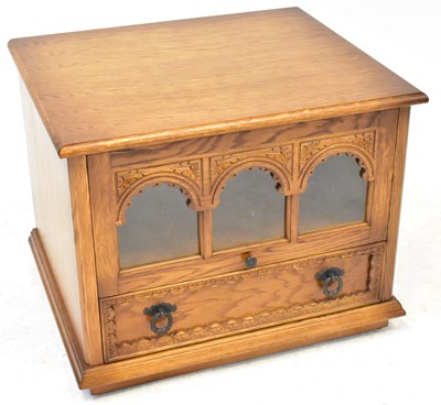 Lot 61 - A 20th century stereo cabinet with central...