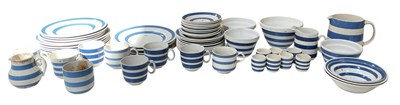 Lot 774 - A quantity of assorted blue and white Cornish...