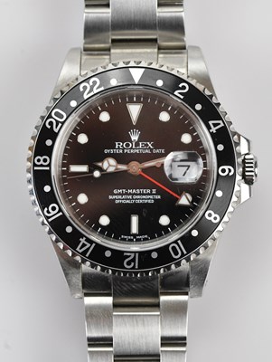 Lot 1107 - ROLEX; a gentleman's stainless steel...