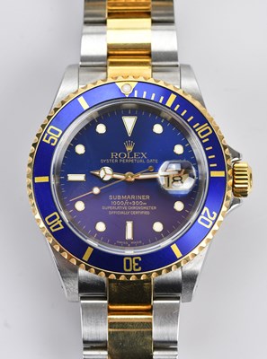 Lot 1108 - ROLEX; a gentleman's bi-metal 'Bluesy'...