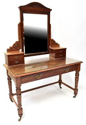 Lot 58 - An Edwardian mahogany Queen Anne style...