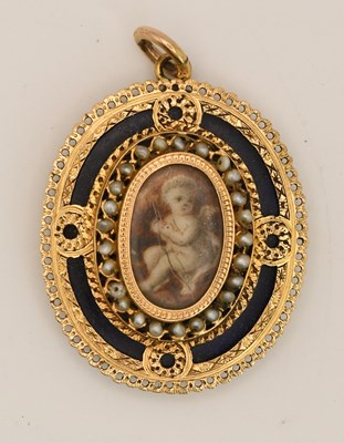 Lot 1461 - A good early 19th century French yellow metal...