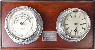 Lot 507 - A J Barker & Co Ltd of Kesington barometer and...