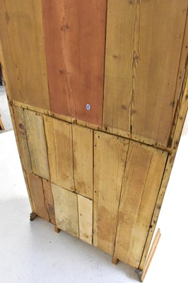 Lot 37 - A late 19th/early 20th century pine glazed...