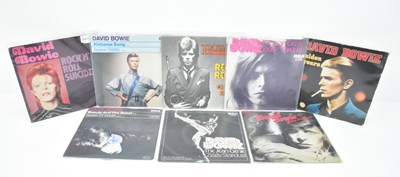 Lot 359 - DAVID BOWIE; eight records comprising French...