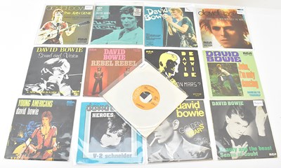 Lot 373 - DAVID BOWIE; thirteen singles comprising...