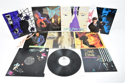 Lot 358 - DAVID BOWIE; eight mainly 12-inch singles by...