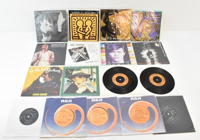 Lot 368 - DAVID BOWIE; seventeen singles including UK...