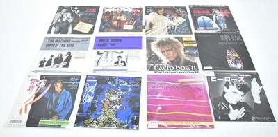 Lot 360 - DAVID BOWIE; eleven singles including Japanese...