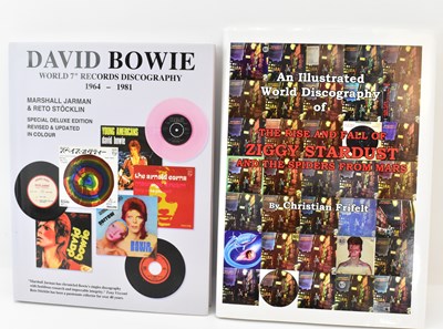 Lot 279 - DAVID BOWIE; two discography books, both...