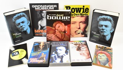 Lot 282 - DAVID BOWIE; various books and VHS cassettes,...