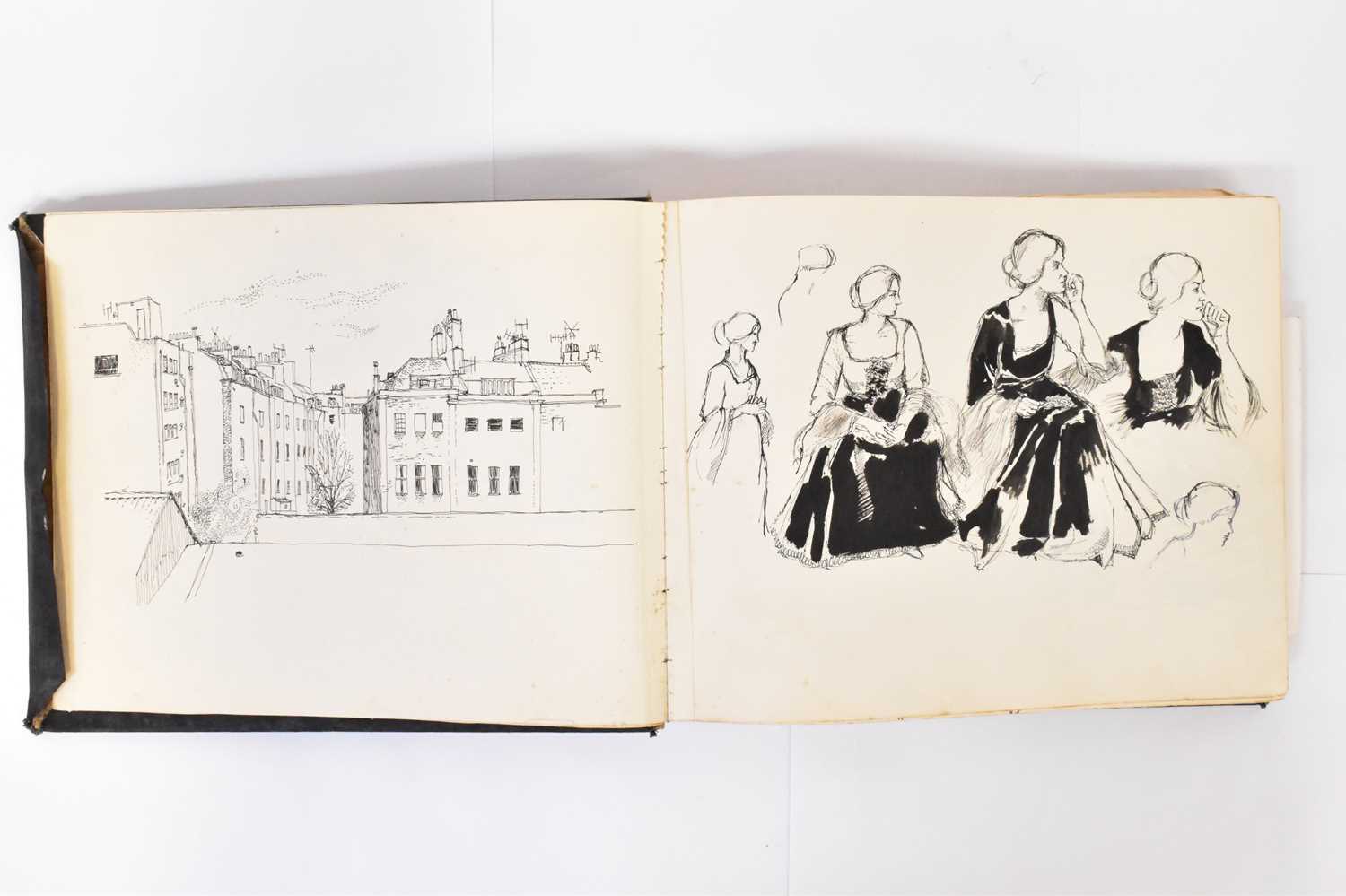 Lot 45 - A mid-20th century sketchbook, profusely...